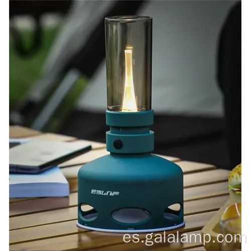 Lámpara de queroseno LED sin llamas recargable y recargable de USB